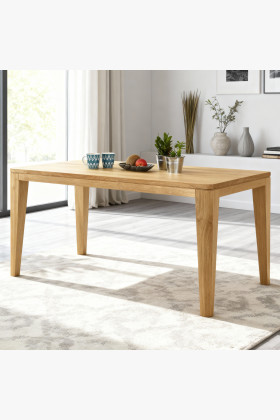 Tömör tölgy étkezőasztal olajozott felülettel 140x80 cm